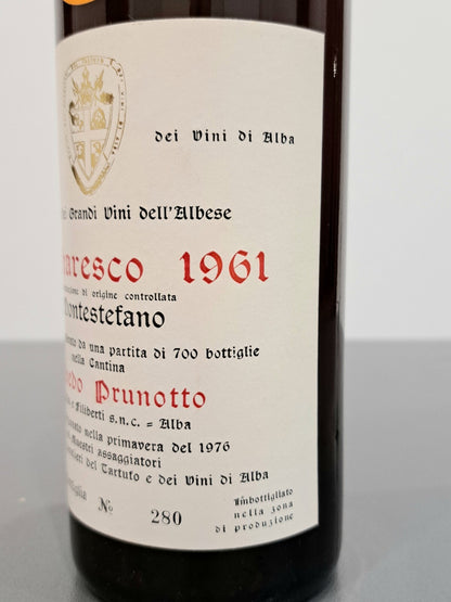 Barbaresco Riserva 1961 Alfredo Prunotto, Cavalieri Del Tartufo Montestefano 72cl