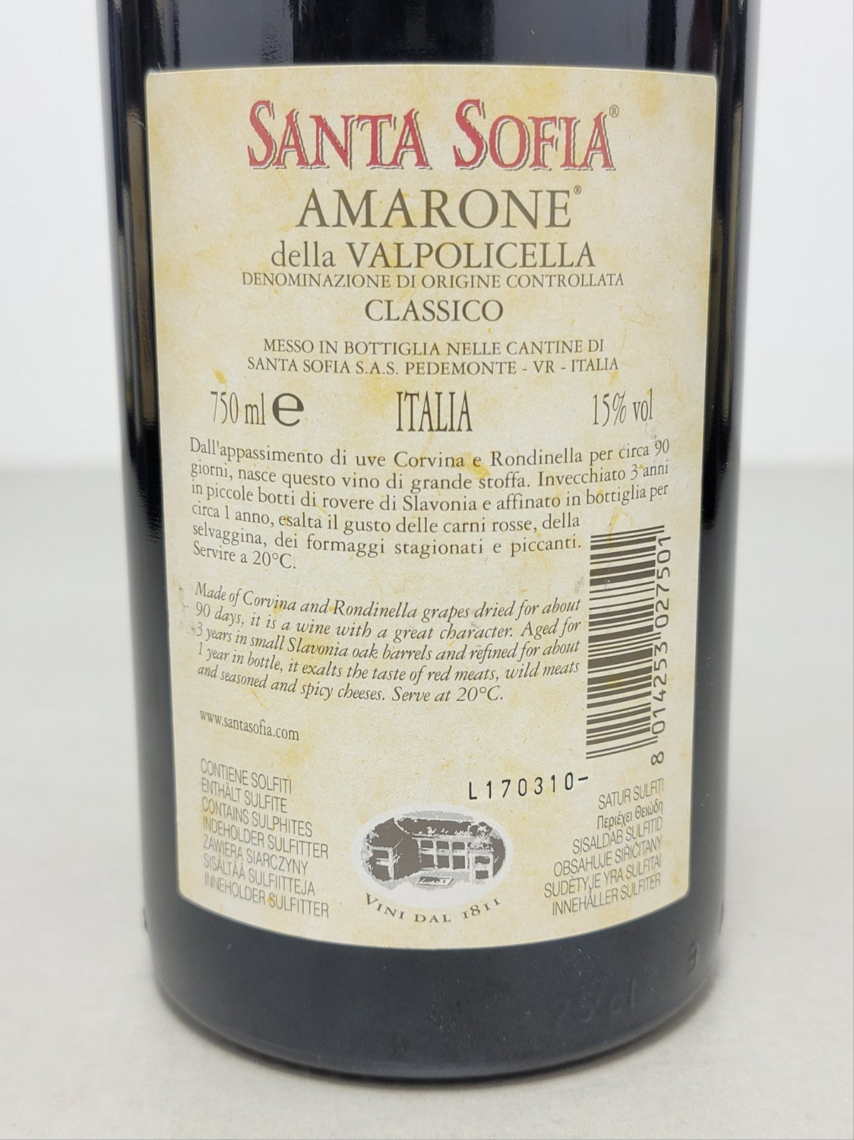 Amarone Santa Sofia 2006  Amarone della Valpolicella Classico bott..75 cl 15%