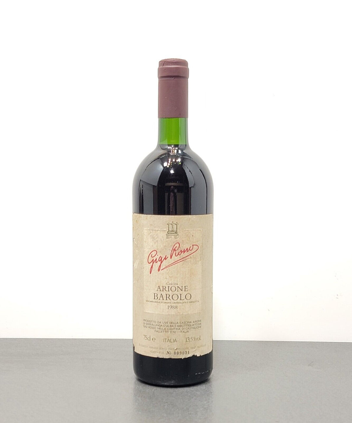 Barolo Arione Gigi Rosso 1988 Castiglione Falletto Serralunga D'alba bott.75 cl