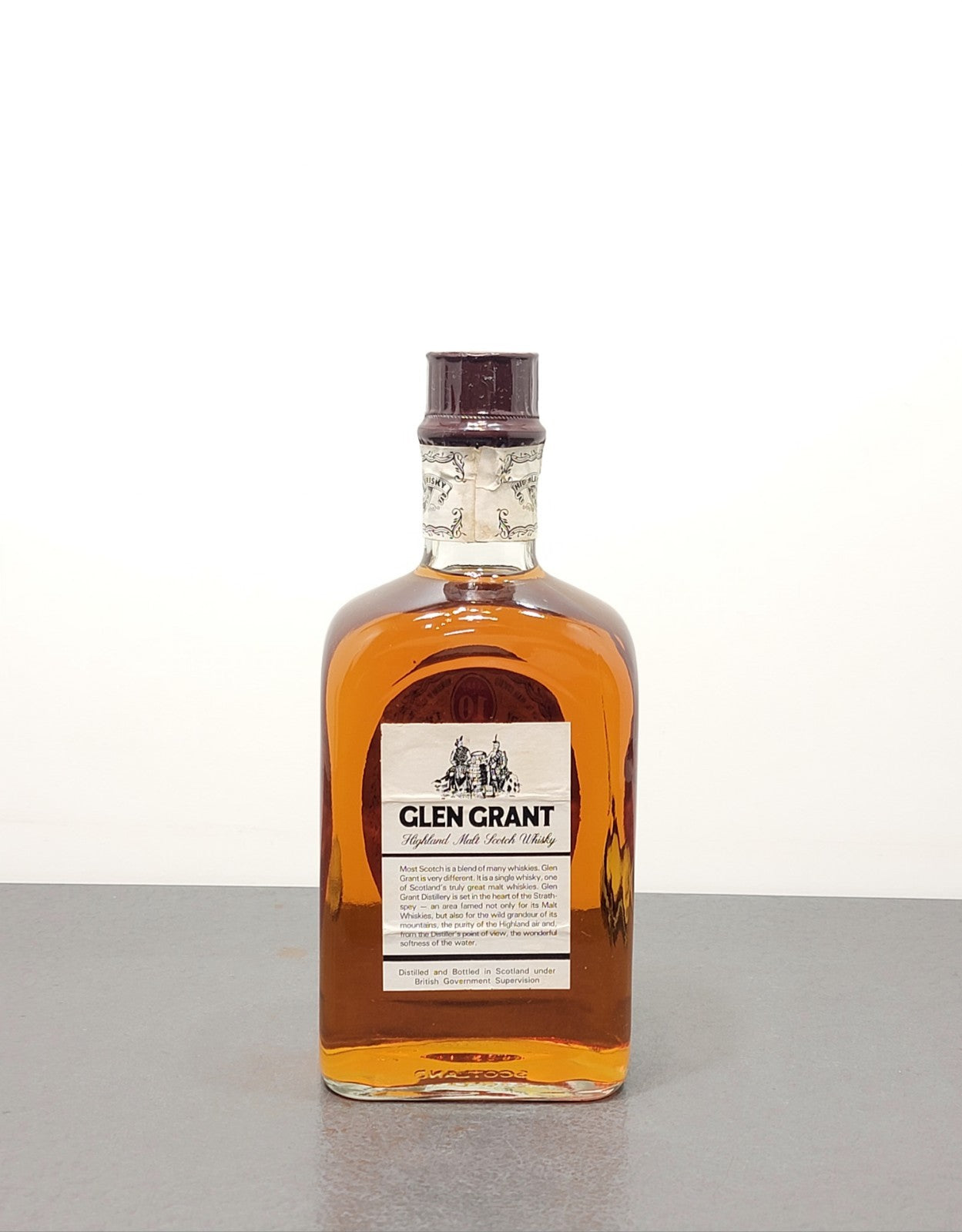 Whisky Glen Grant 10 years Pure Malt Scotch Whisky 1980s bott.75 cl 43%