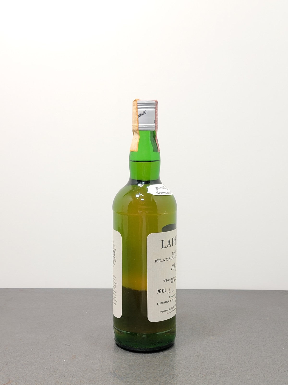 Whisky Laphroaig Unblended 10 years 1980s Islay Malt Scotch Whisky 75 cl 43%