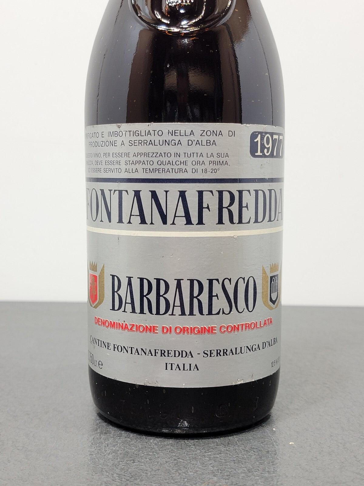 Barbaresco Fontanafredda 1977 Serralunga D'Alba bott. 75 cl 12.5%