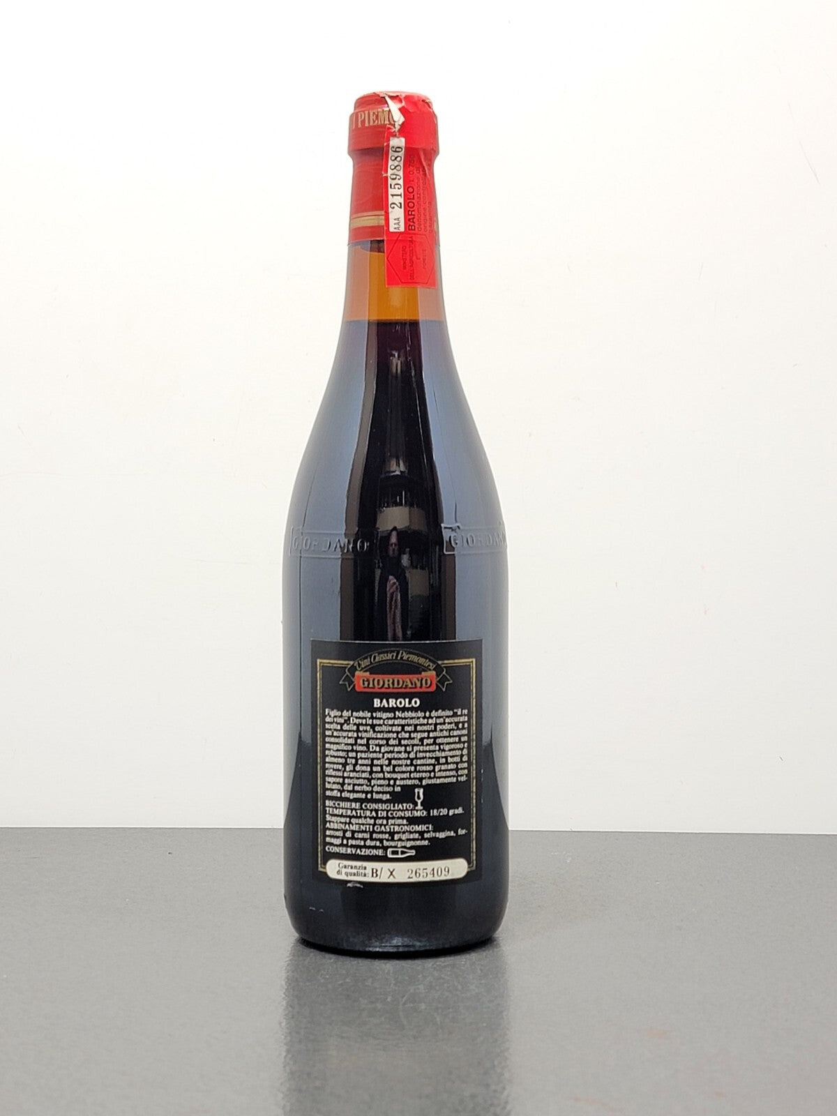 Barolo Giordano 1980 bott. 75 cl 13%