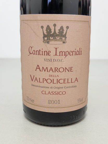 Amarone Cantine Imperiali 2001 Valpolicella Classico bott. 75 cl 15%