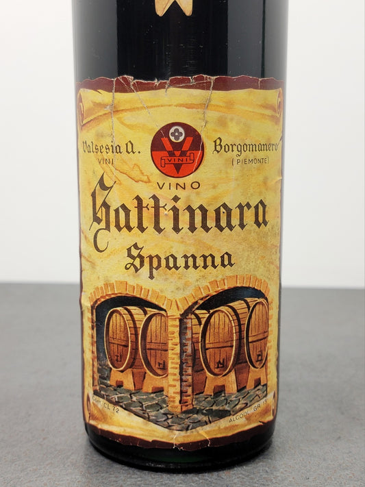 Gattinara Valsesia Borgomanero 1955 Spanna bott.72 cl 13%