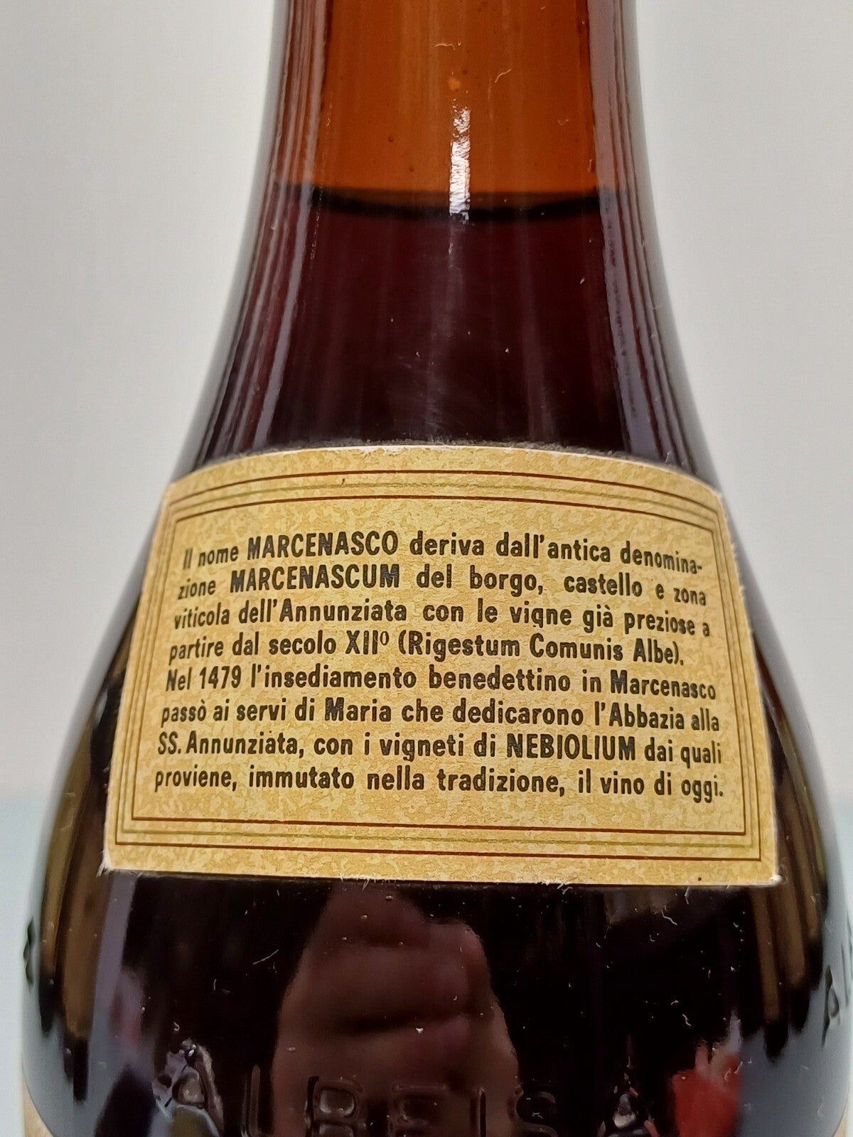 Barolo Renato Ratti 1983 Marcenasco Abbazia dell'Annunziata bott. 75 cl