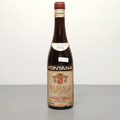 Barolo Fontana Michele 1974 Classici Vigneti Cannubi bott. 73 cl