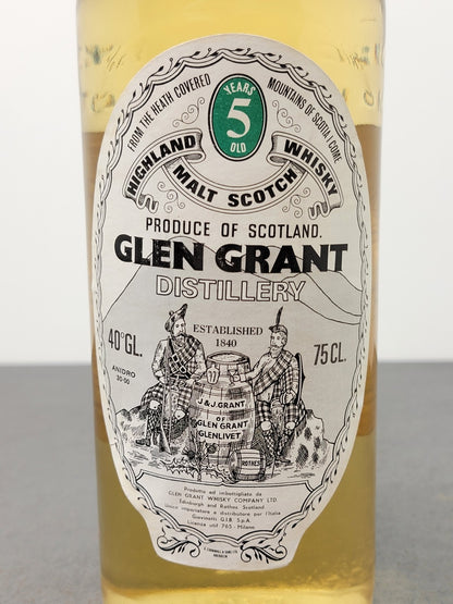 Glen Grant 5 years 1970 Highland Malt Scotch Whisky bott.75 cl 40%