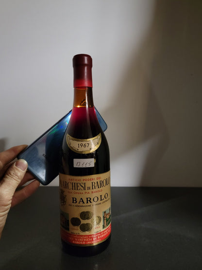 Barolo Marchesi di Barolo 1967 Gia Opera Pia bott.72 cl 13%