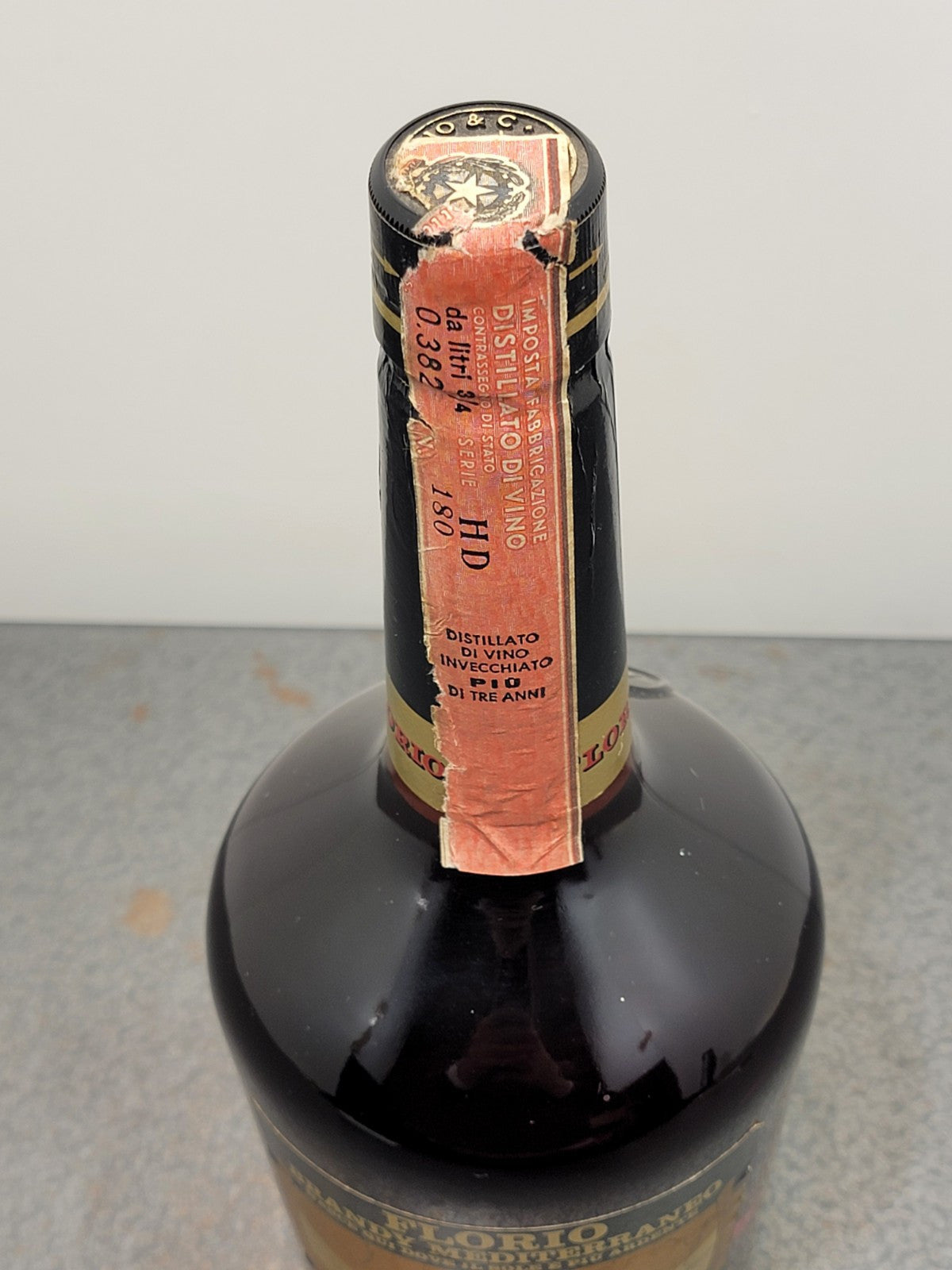 Brandy Florio 1960s bott. 75 cl 40%