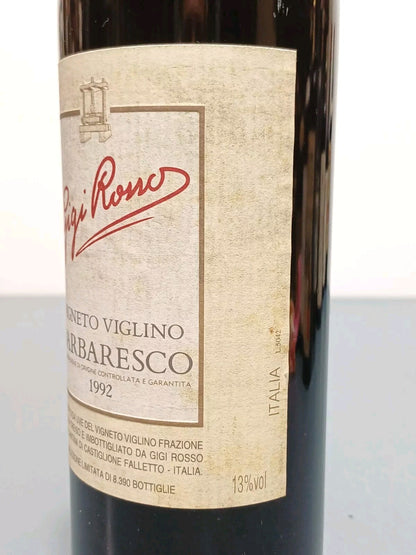 Barbaresco 1992 Gigi Rosso Vigneto Viglino bott..0.75 cl