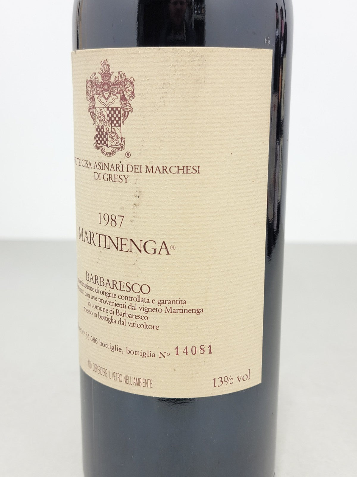 Barbaresco Martinenga 1987 Marchesi di Gresy bott. 75 cl 13%