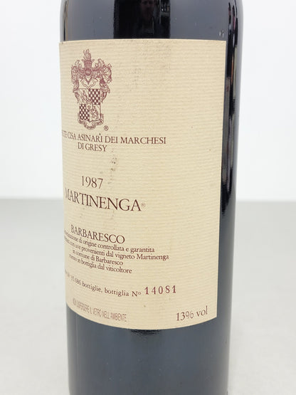 Barbaresco Martinenga 1987 Marchesi di Gresy bott. 75 cl 13%