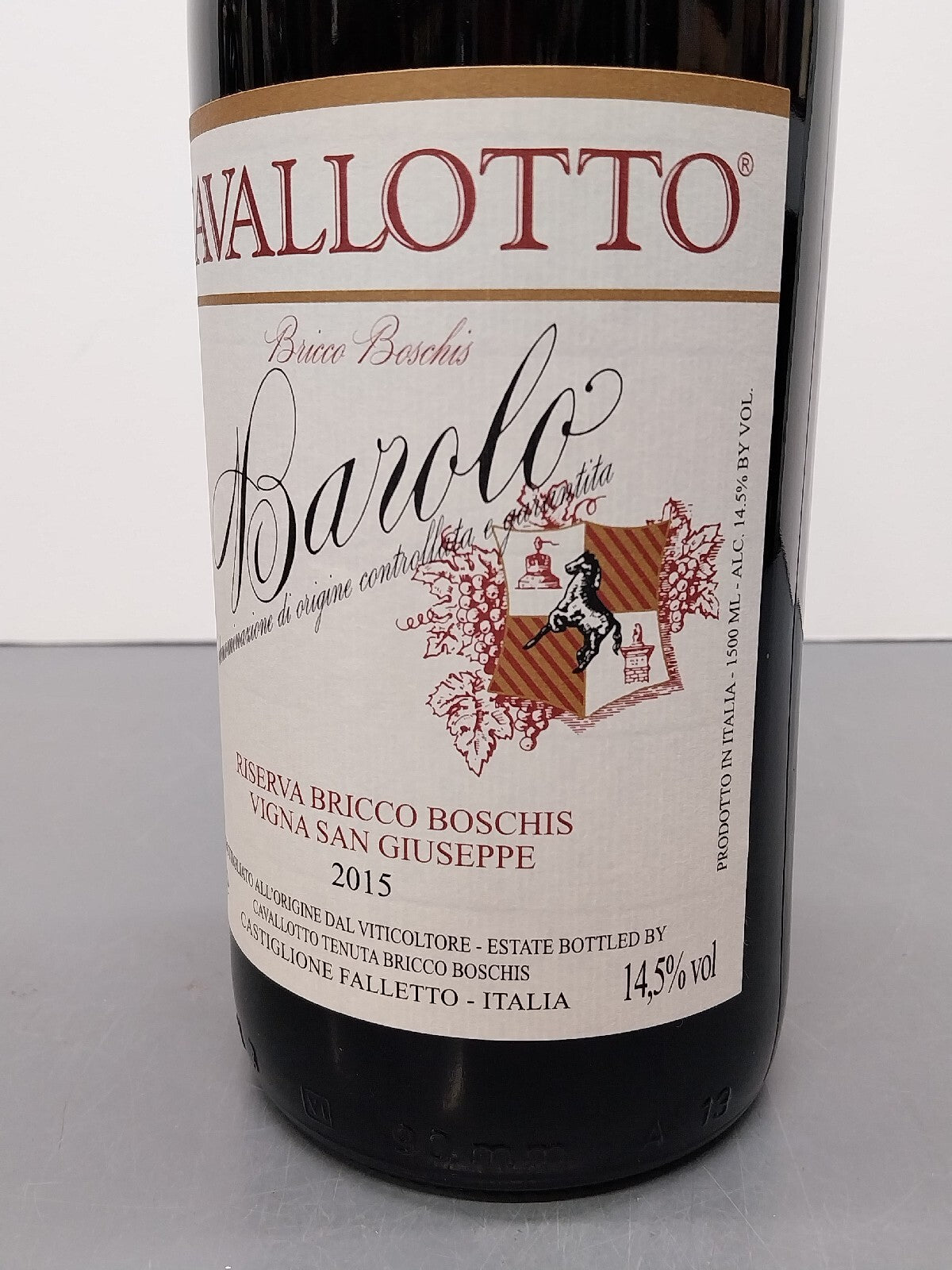 Barolo Cavallotto 2015 Magnum Riserva Bricco boschis Vigna San Giuseppe 1,5 Lt
