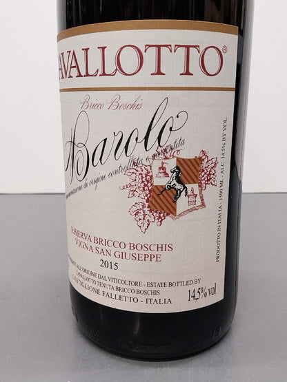 Barolo Cavallotto 2015 Magnum Riserva Bricco boschis Vigna San Giuseppe 1,5 Lt