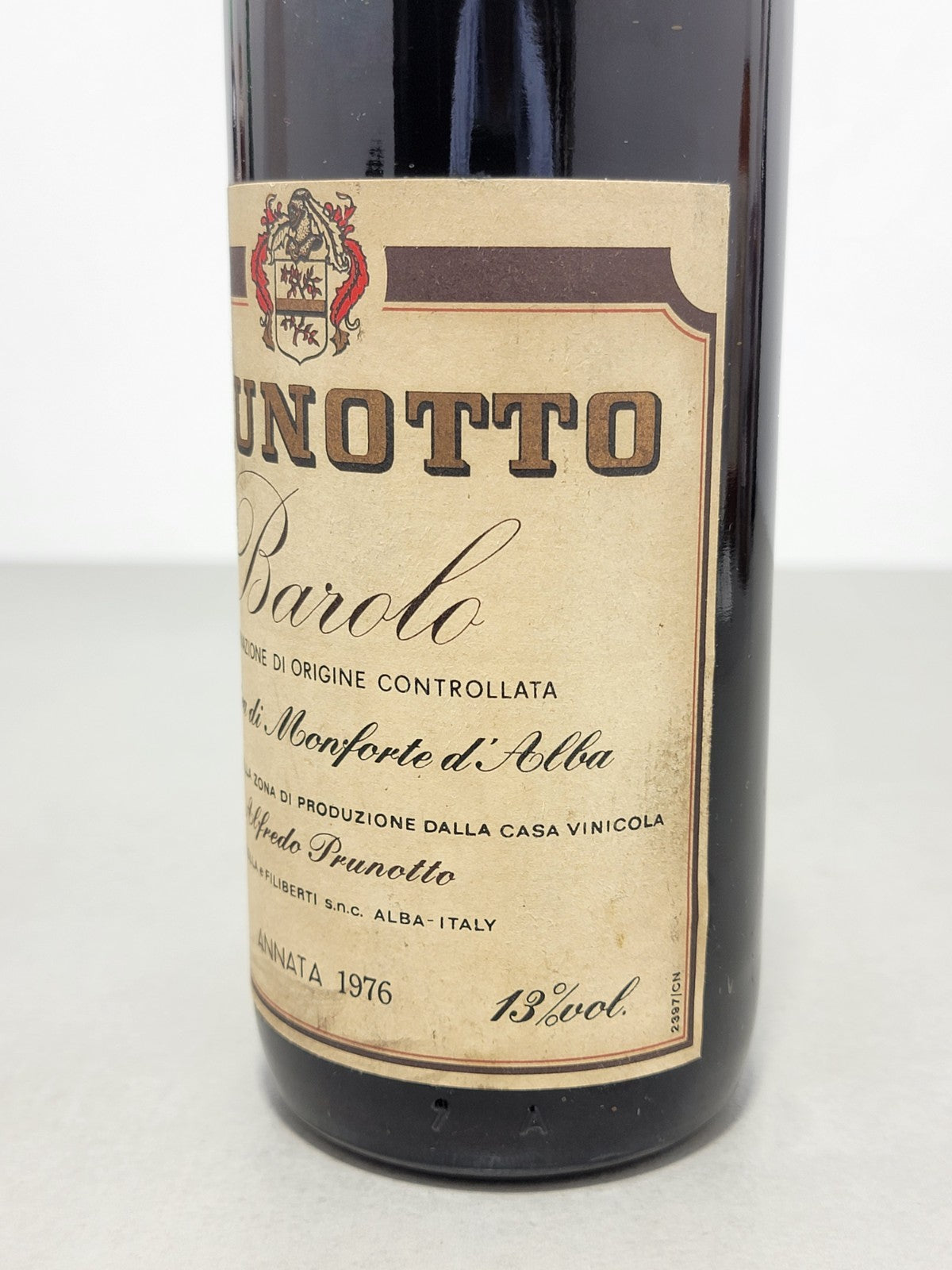 Barolo Prunotto Riserva 1976 Ginestra Di Monforte D'alba bott.75 cl 13%