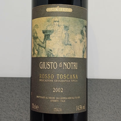 Giusto Di Notri 2002 Tua Rita Rosso Toscana bott.75 cl 14.5%