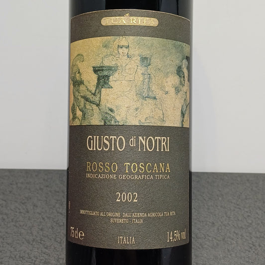 Giusto Di Notri 2002 Tua Rita Rosso Toscana bott.75 cl 14.5%