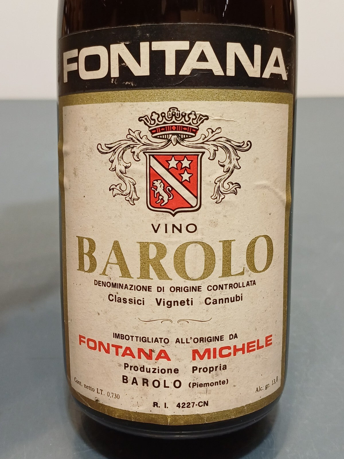 Barolo Fontana 1971 Michele Classici Vigneti Cannubi bott. 73 cl