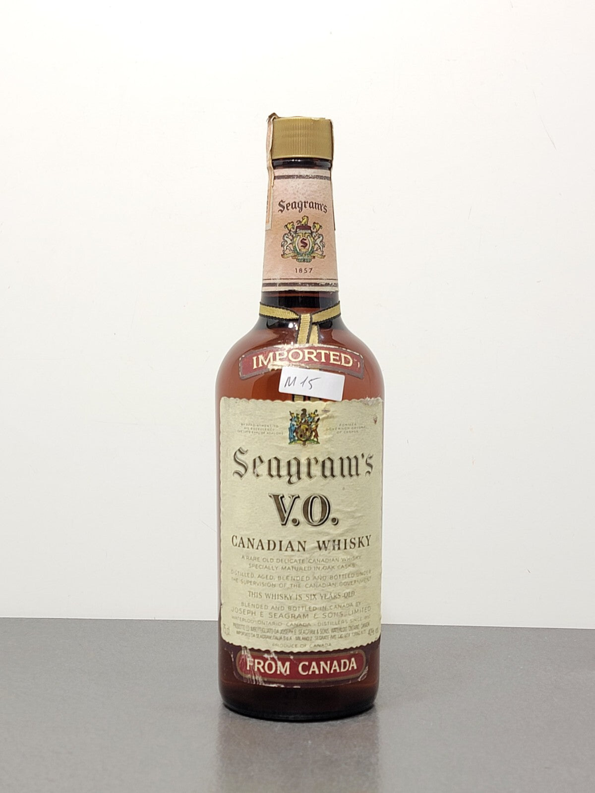 Whisky Canadian Seagram's V.O. 1983, 6 Years Old bott.75 cl 40%