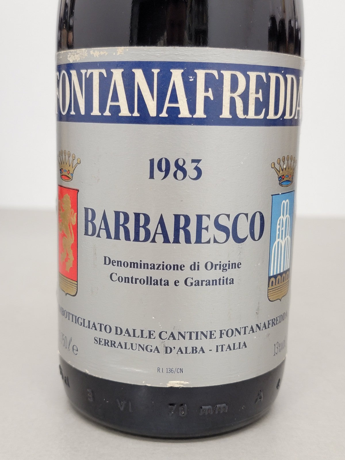 Barbaresco Fontanafredda 1983 Serralunga D'Alba 75 cl 13%