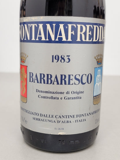 Barbaresco Fontanafredda 1983 Serralunga D'Alba 75 cl 13%