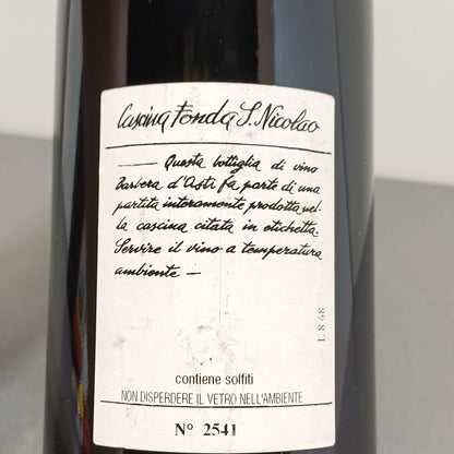 Barbera Guasti Clemente 2004 Fonda S.Nicolao Nizza Monferrato bott. 75 cl 13.5 %