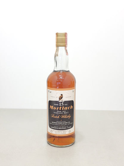 Whisky Mortlach 15 years Gordon &MacPhail 1980s Rare Old Scotch Whisky 75 cl 40%