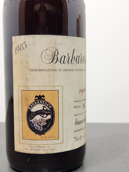Barbaresco Luigi Bianco 1983 Vigna Faset bott. 75 cl 13.5%