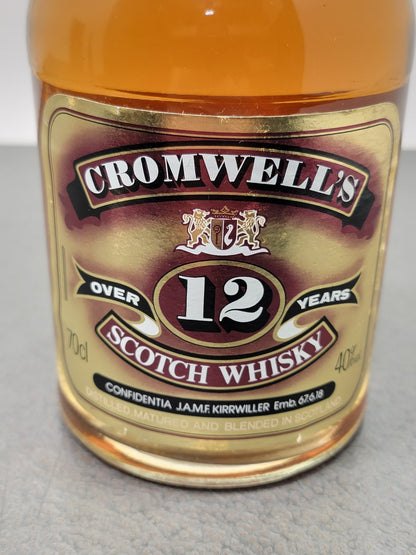 Whisky Cromwell’s Over 12 years 1990s Blended Scotch Whisky bott.70 cl 40%