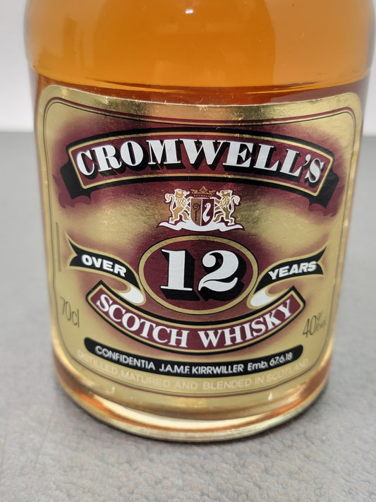 Whisky Cromwell’s Over 12 years 1990s Blended Scotch Whisky bott.70 cl 40%