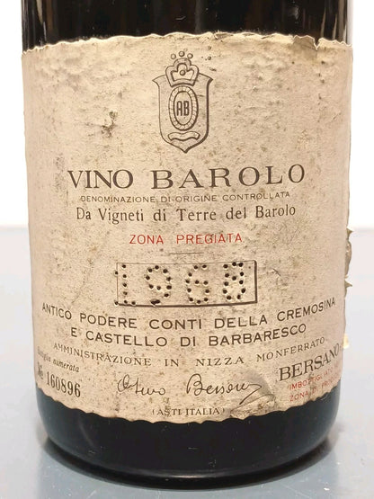 Barolo Bersano 1968 Riserva Speciale bott.72 cl 13,5%