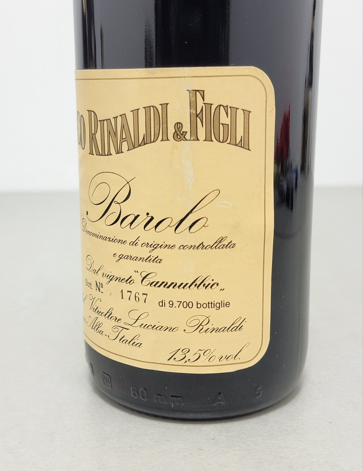 Barolo Francesco Rinaldi 1991 Vigneto Cannubbio bott.75 cl 13.5%