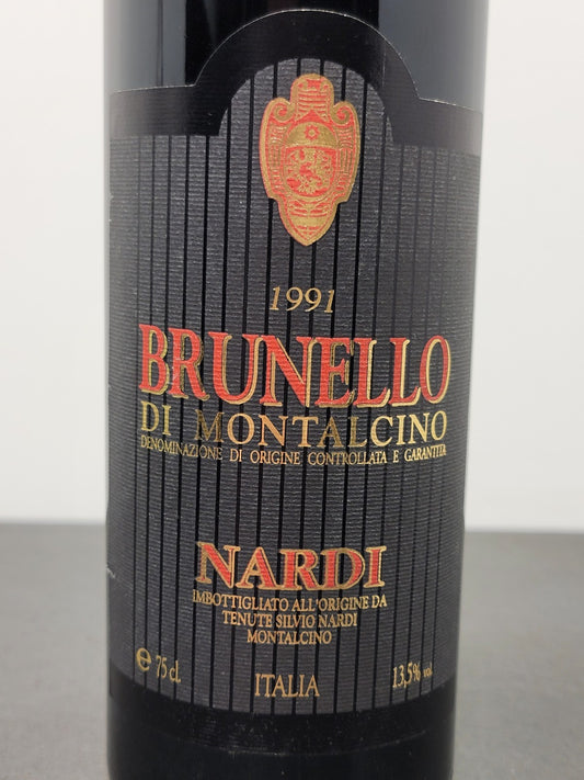 Brunello Di Montalcino Nardi 1991 bott.75 cl 13.5%