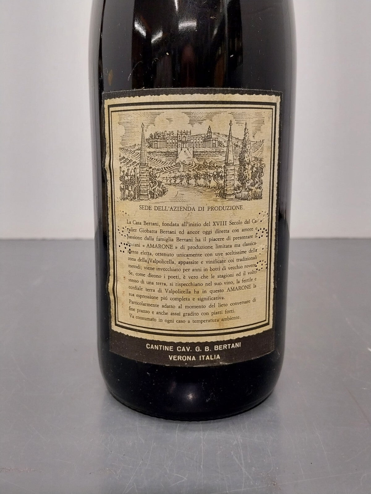 Amarone Bertani 1972 Recioto della Valpolicella Classico Bott. 75 cl 15%
