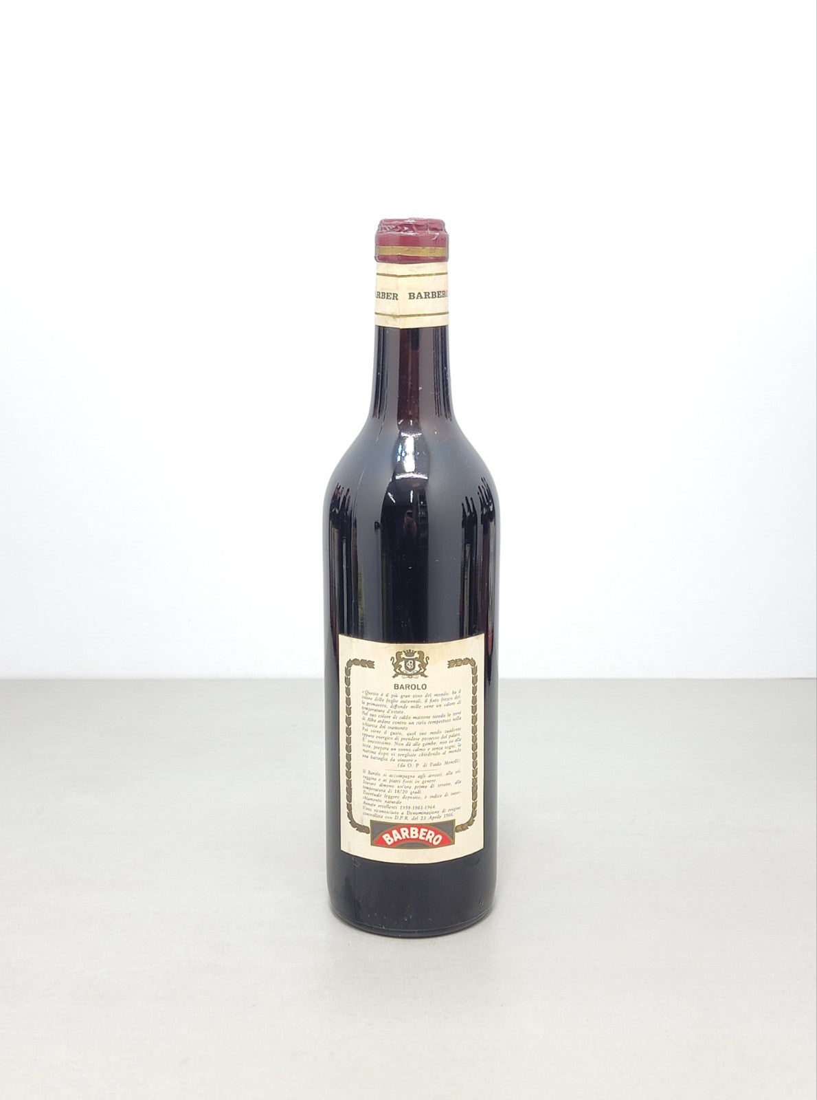 Barolo Giorgio Barbero 1961 Canale D'alba bott. 72 cl 14%