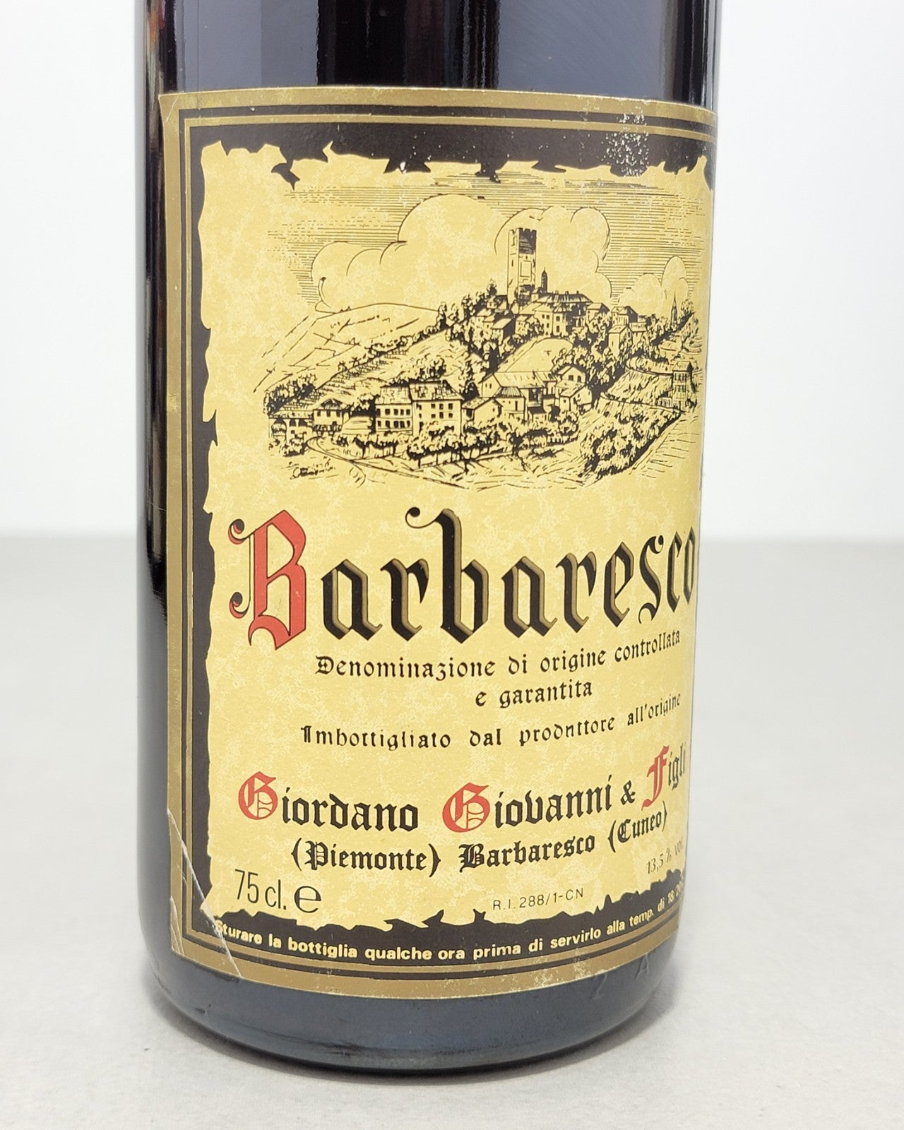 Barolo Giovanni Giordano 1980 Cuneo bott. 75 cl 13,5%