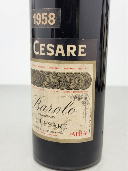 Barolo Pio Cesare 1958 Alba bott.72 cl 13 %