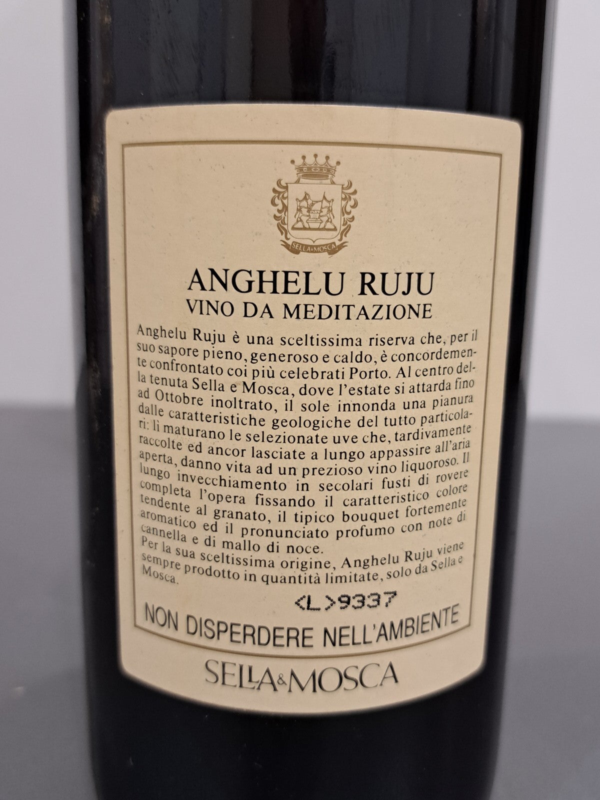 Anghelu Ruju 1992 Vino Liquoroso Riserva Sella & Mosca bott. 75 cl