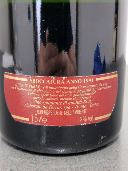 Ferrari Brut Perle 1985 Magnum Sboccatura 1991 Millesimato Lunelli 1.5 lt 12%