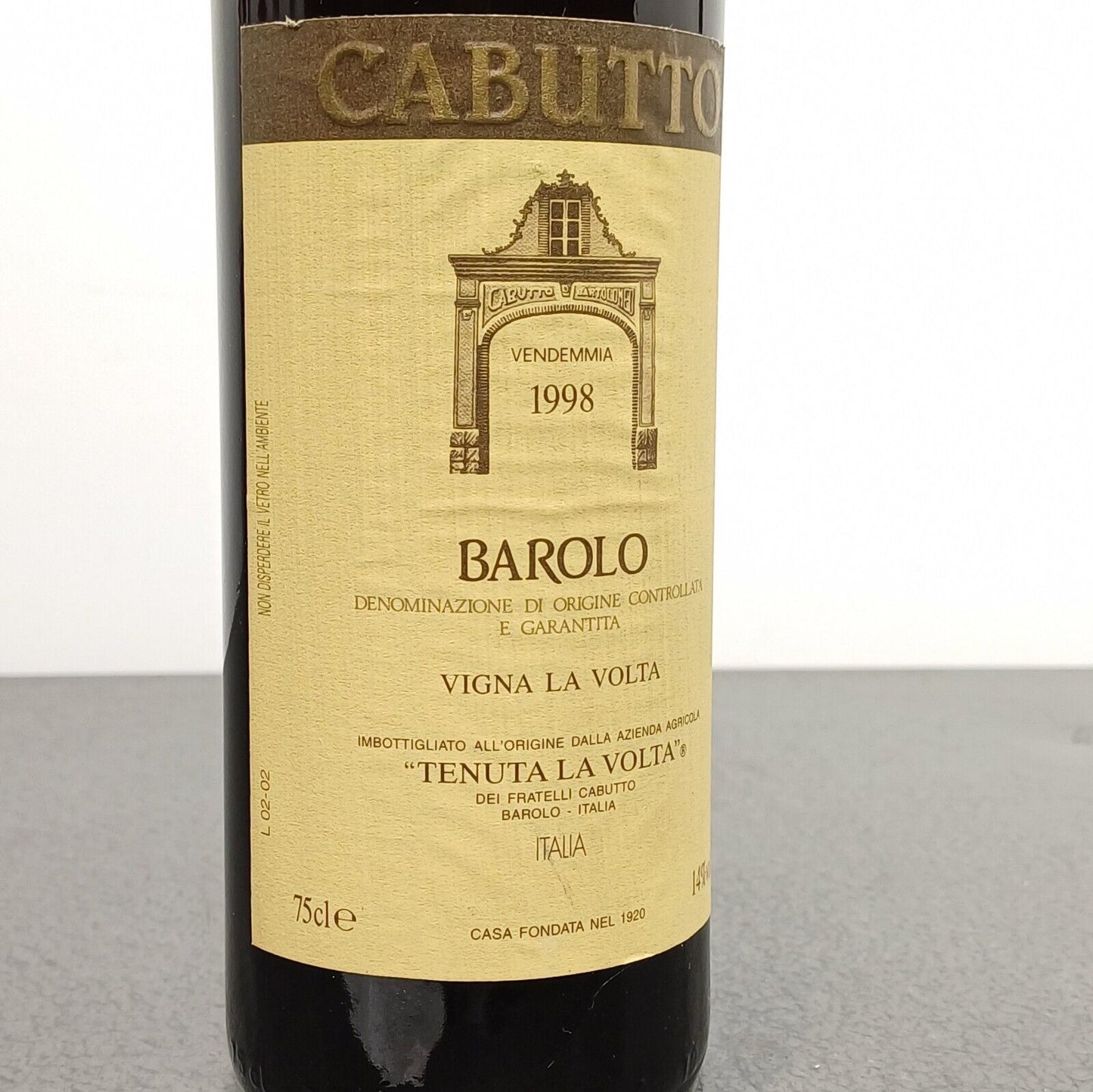 Barolo Cabutto 1998 Vigna La Volta bott.75 cl