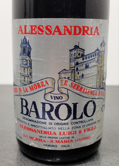 Barolo Alessandria Luigi 1962 Serralunga D'alba La Morra bott.72 cl 14%