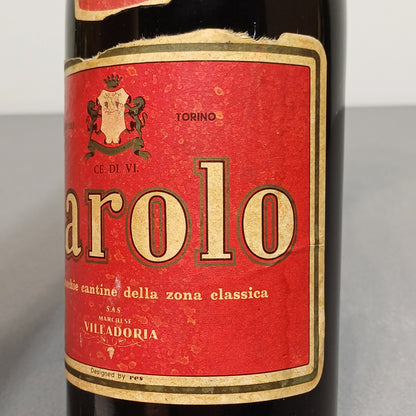 Barolo 1958 Marchese Villadoria Serralunga D'alba bott 72 cl 13.5%