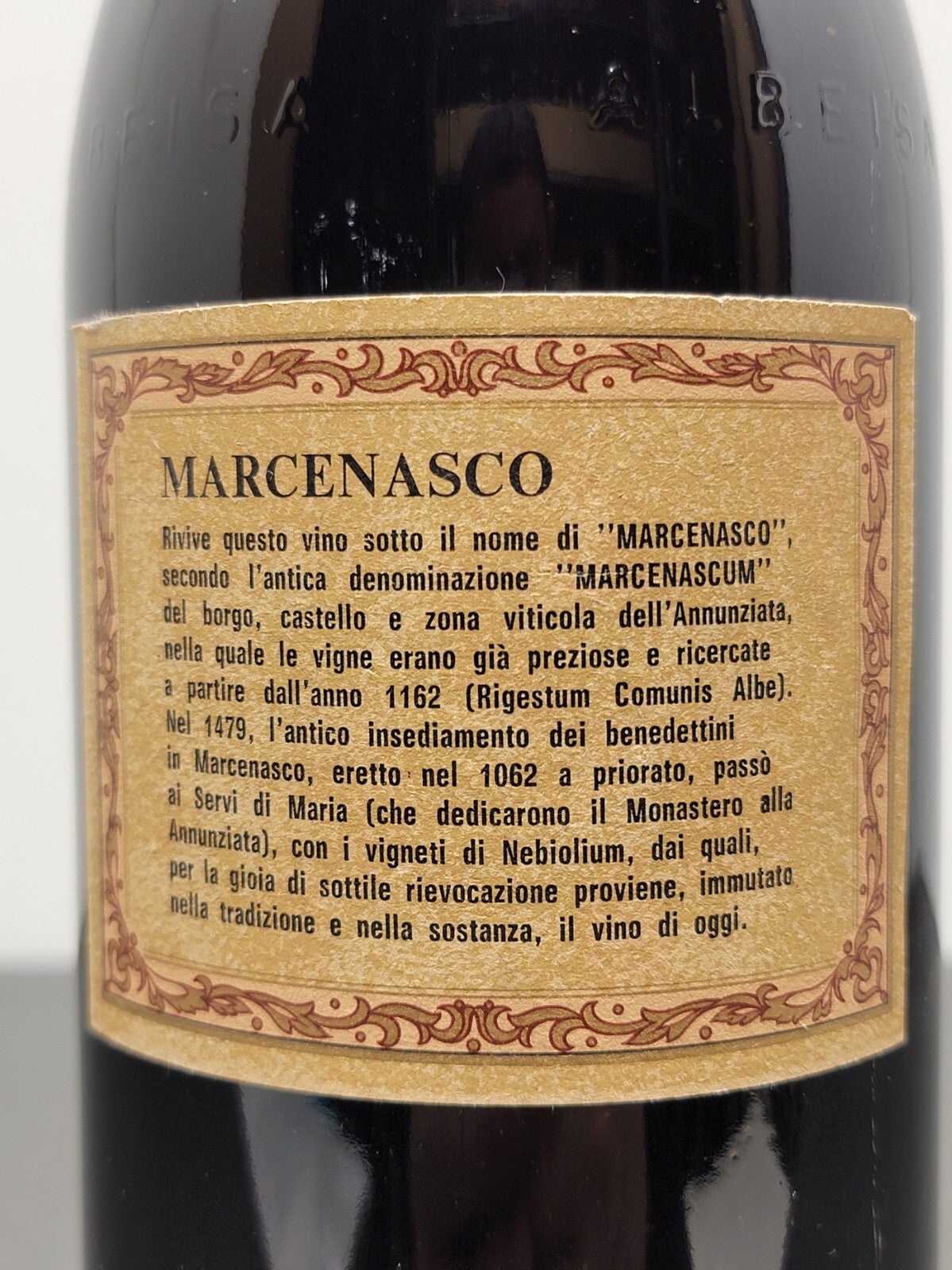 Barolo Renato Ratti 1970 Marcenasco Abbazia dell'Annunziata 72 cl 13.5%