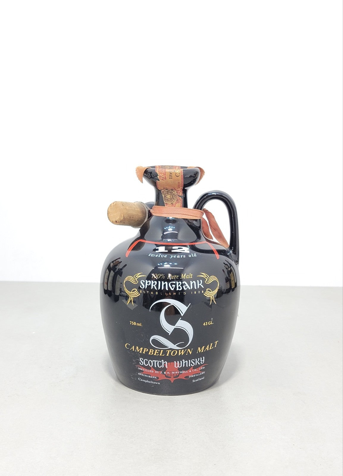 Whisky Springbank 12 years 1980s Decanter Campbeltown Malt bott. 75 cl 43%