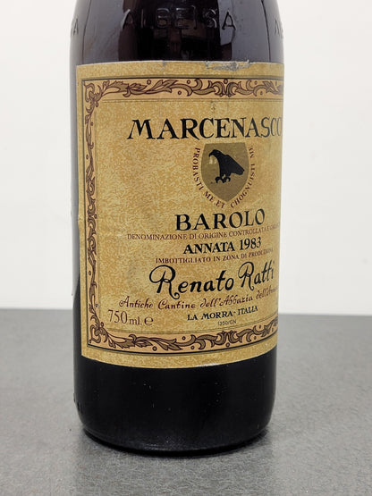 Barolo Renato Ratti 1983 Marcenasco Abbazia dell'Annunziata bott.75 cl 13.5%