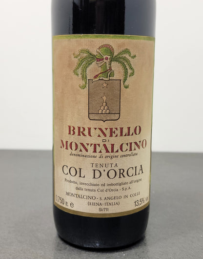 Col D'Orcia 1978 Brunello di Montalcino bott.75 cl 13.5%