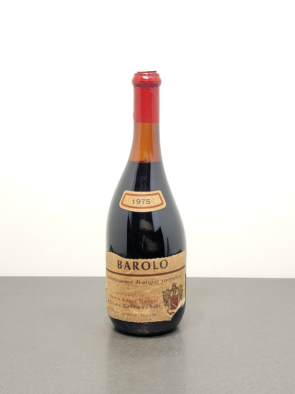Barolo Barone Stabilini Riserva 1975 bott. 72 cl 13%