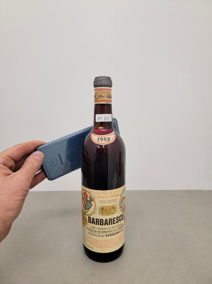 Barbaresco Castello Di Verduno 1965    G.B .Burlotto bott.. 72 cl 13.5%