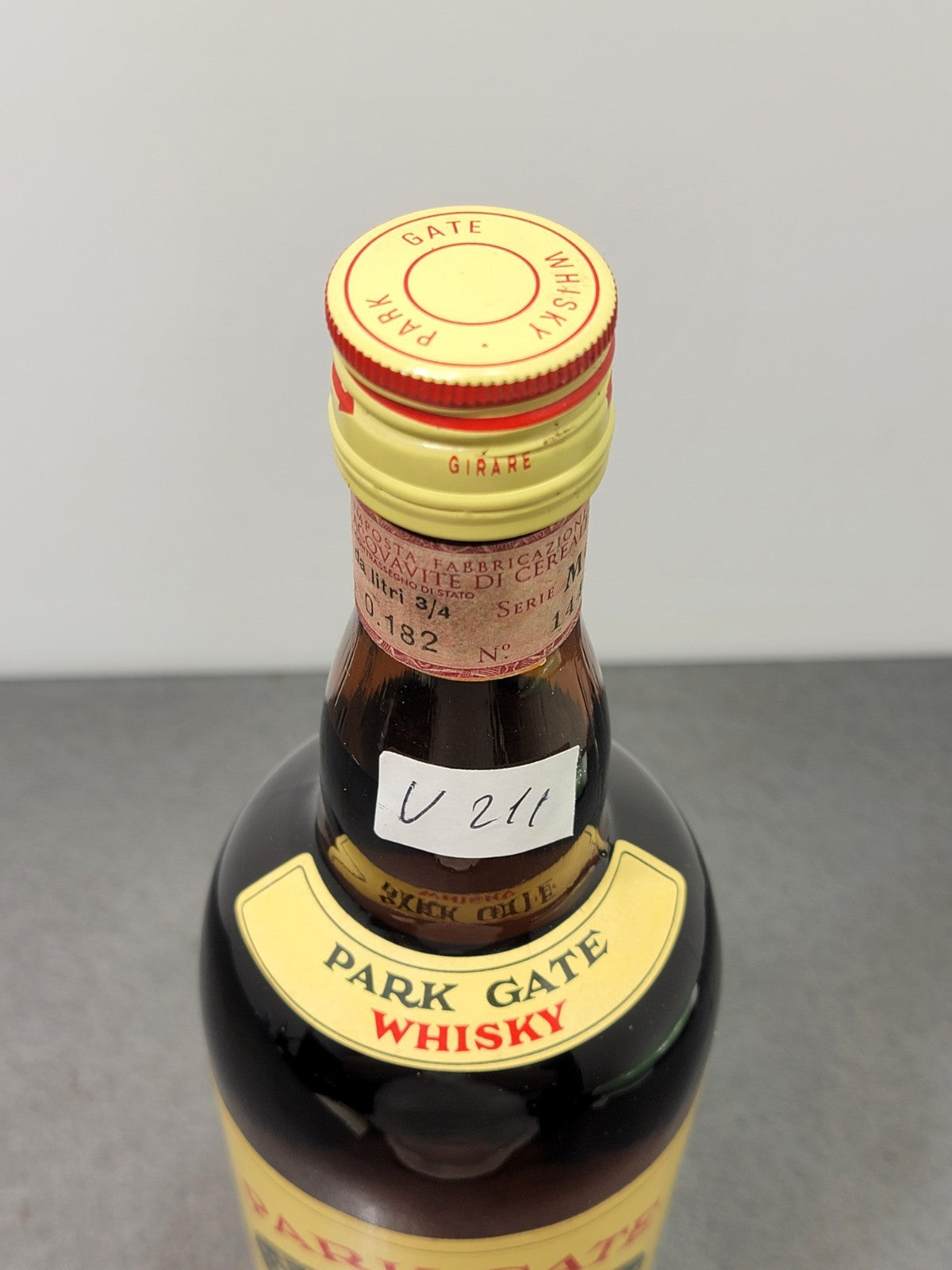 Whisky Park Gate 1960s bott.75 cl 40%